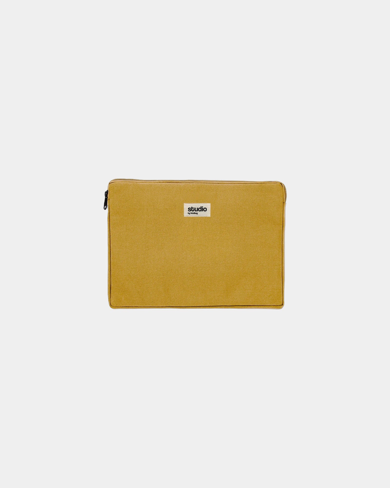 Housse ordinateur coton bio Hindbag Léo 15" à personnaliser - Ochre